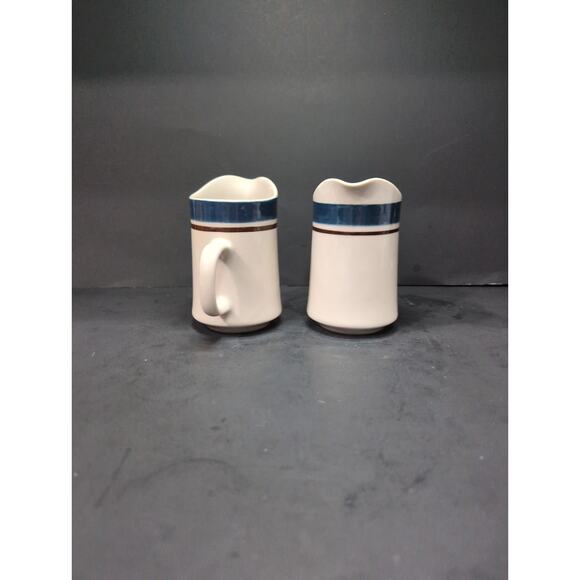 Sango Carousel Creamer‎ Stoneware Set, Blue Japan 802, Vintage Tableware, Set - Picture 2 of 9